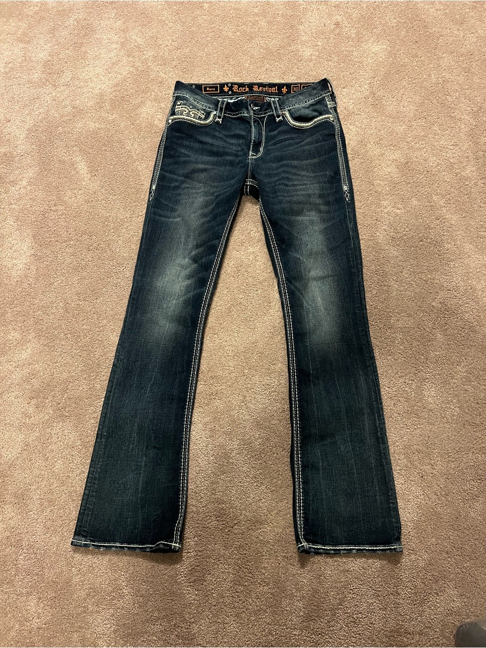 Y2K Rock Revival Dark Wash Easy Boot Cut Rana Jeans